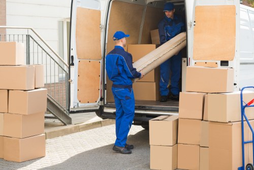 Packing boxes and household items for a Southborough home move