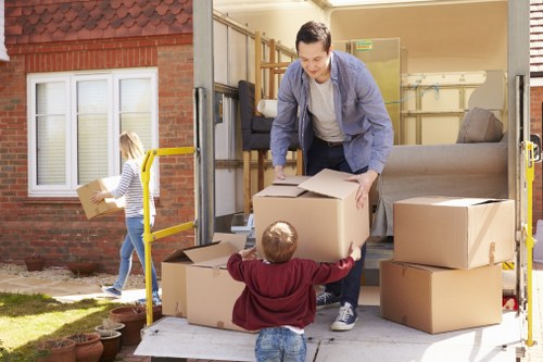 Packing checklist and prepared boxes for a Southborough house move