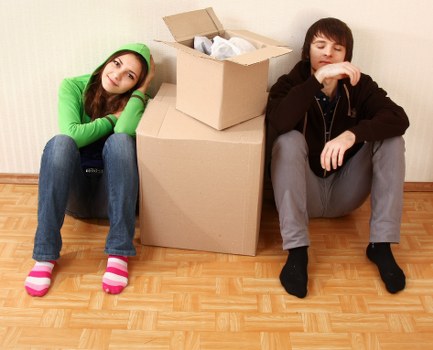 Checklist and packing supplies for a local house move