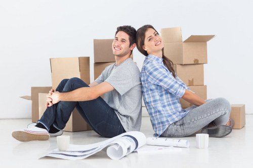 Local Southborough home move with boxes and furniture
