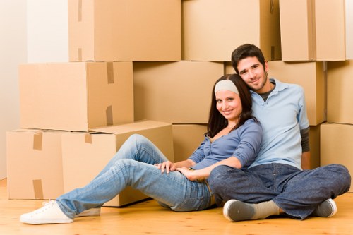 House movers assisting with a local Southborough relocation
