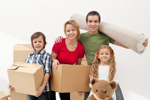 Careful transport of household belongings by van